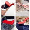 Wire Brush Set Brass, Nylon/Brass/Stainless Steel Bristles, 7 Inches Brush