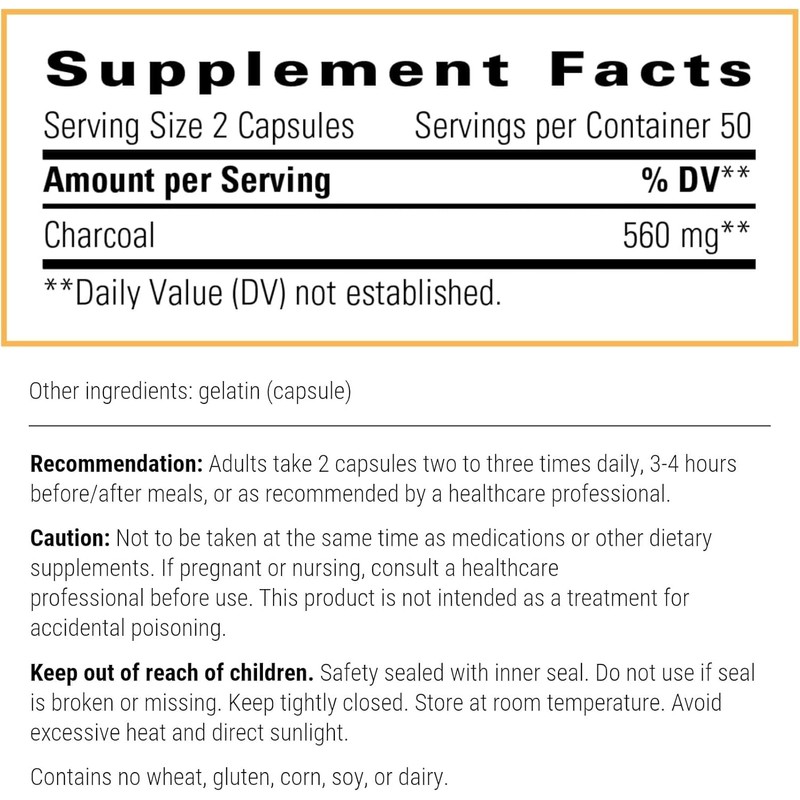 Integrative Therapeutics Integrative Therapeutics Activated Charcoal - Gluten Free -