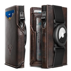 BULLIANT BULLIANT Men Airtag Wallet,Slim Front Pocket Wallet Money Clip for Men Gift 3.8"x2.7",Pop-up Access