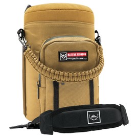 NATURE PIONEOR Insulated Water Bottle Holder with Shoulder Strap for One Gallon 128OZ Sports Water Jugs Bottles, Carrier/Pouch Sleeve for Outdoor Camping, Hiking,Gym