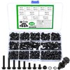 400 Piece M5 Screws Set, Flange Screws Nuts Set, Hex