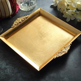 10x10-Inch Square Charger Plates Embossed Rim Supplies Wedding Party Sale