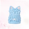 Mikinona Cat Ear Hair Drying Towel Fast Absorbent Microfiber Cap