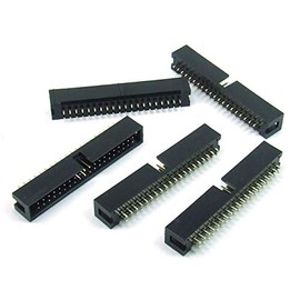 POPESQ® #A1958 IDC 2.54 mm Female PCB 40-Pin Flat Ribbon Cable Straight Pack of 5