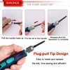 10PCS Triangle Screwdriver Set, S2 Steel Quick Change Bit Driver,