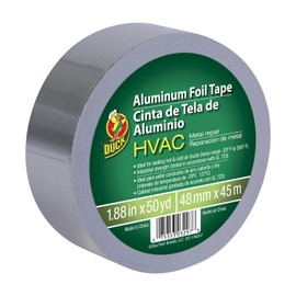 Duck Brand HVAC UL 723 Metal Repair Aluminum Foil Tape, 1.88-Inch by 50 Yards, Single Roll, Silver (240225)
