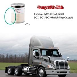 GETOPAUTO FS19915 Fuel Filter with Water Separator Compatible with Cummins ISX15 Detroit Diesel DD13 DD15 DD16 Freightliner Cascadia Replaces A4720921205 A0000903651 P551011 PF9804 33655(set of 6)
