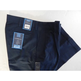 Croft&Barrow Pleated Size 30x32 Classic Fit Easy Care Navy Khaki