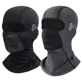 ZESTPIE 2Pcs Pasamontañas de Protección UV para Hombres y Mujeres Balaclava Protección Solar Transpirable Absorbente Secado Rápidopara Máscara de Viento para Moto Ciclismo y Pesca