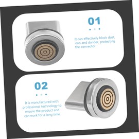 4pcs USB C Magnetic Adapter Connector Tip Dust Resistant Magnetic Connector Head for Type-c Devices Charging Only Stylish Design Phone Accessories