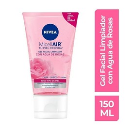 Gel facial limpiador NIVEA Agua de Rosas desmaquillante para todo tipo de piel 150 ml