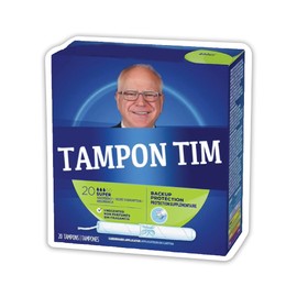 Tampon Tim Walz Waltz Bumper Decal Sticker - for Cars, Trucks, Bumpers, Windows, Laptops, Tablets, Cups, Walls - 5 x 4.75 Inches