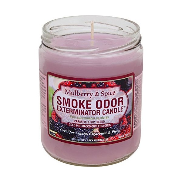 Smoke Odor Exterminator Odor Exterminator Mulberry and Spice 13oz by Smokers Candle, 13 oz