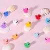 WEWAYSMILE 120pcs 12 Styles Mini Resin Figurines, Tiny Resin Ducks
