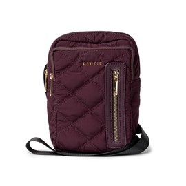 KEDZIE Quilted Puffer Cloud 9 Convertible Sling Bag Backpack Purse Lightweight for Women - Mulberry