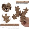 RUIENGCOMM 6 Pcs Flower Hair Clips Non Slip Flower Claw