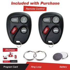 KeylessOption Keyless Entry Remote Car Key Fob Replacement for 16245100-29 (Pack of 2)