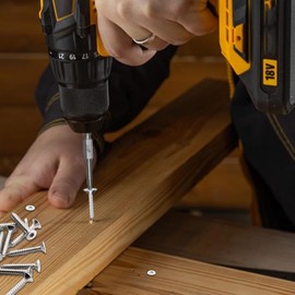 SWTYExt Pack of 120 Wood Screws Torx 4 x 25 mm Torx Screws Chipboard Screws Stainless Steel V2A Self-Tapping Wood Screws Countersunk Head Screws Full Thread for Fasteners