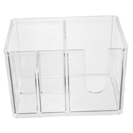 Baluue Hairdressing Scissor Holder Durable Organizer for Hair Salon Tools Lightweight Storage Case with Compartments for Shears Combs for Home Barbershop Use Transparent Design