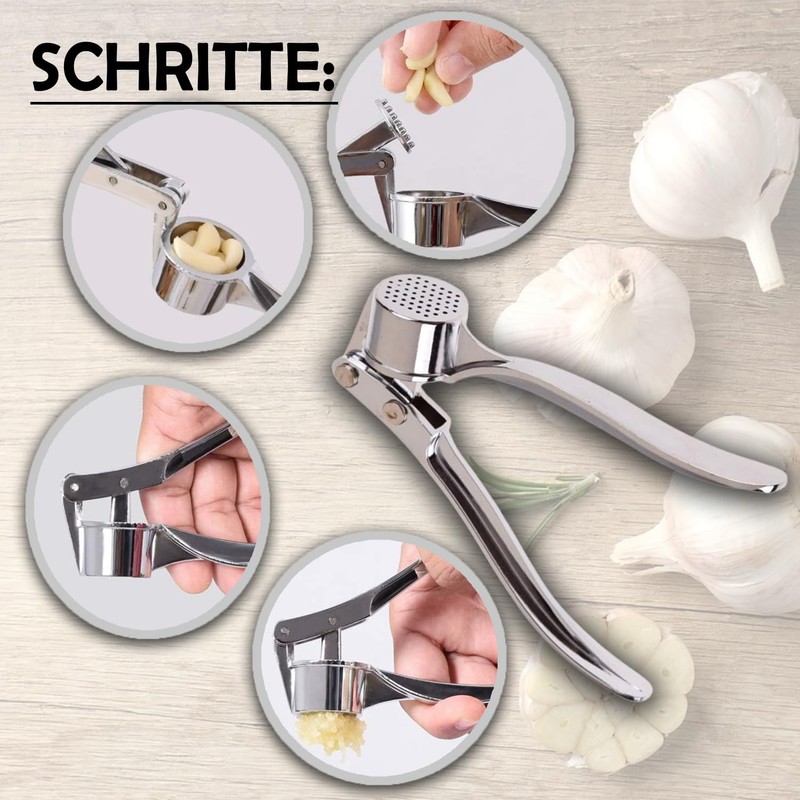 Kajal Garlic Press Crusher Peeler Squeezer Easy Clean Heavy Duty