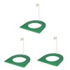 BESPORTBLE 3pcs Rubber Putting Cup 4 1/4 Hole Flag for