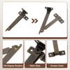 sourcing map 2Pcs 3.4" Folding Lid Support Hinges, Lift Up