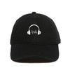 Tech Design Headphones Baseball Cap Embroidered Cotton Adjustable Dad Hat