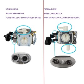Mikatesi BG56 Carburetor for Stihl BG56C Blower Replace for Zama C1M-S260B C1M-S260 4241-120-0615 4241-120-0622 4241-120-0632 4214 120 1800 with Air Filter Fuel Line Spark Plug Kit