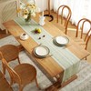 Cream Country House Style Tassels Table Runner, Beige Boho Polyester