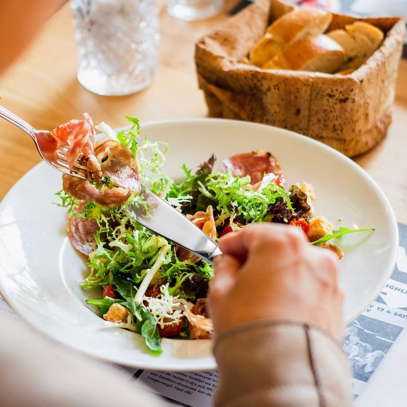 faderic Dinner Knives 12pcs Set with Hollow Handle Table Knife