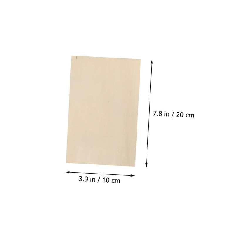TEHAUX 20pcs Unfinished Basswood Planks for Crafts Projects Model Making