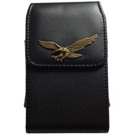 Premium Classic 3D Eagle Style Pouch case with Belt Clip for Freestyle Libre 3 / Freestyle Libre 2 (Continuous Glucose Monitor) (Vertical/1/eagle Cooper)