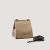 Pelli Crossbody JUTE Insulated Lunch Bag, Charcoal Grey