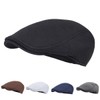 FEINION - Gorra de algodón para hombre, Negro -, One