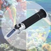 AUTOUTLET Salinity Refractometer,Automatic Temperature Compensation Salt Water Tester Hydrometer 0-100ppt