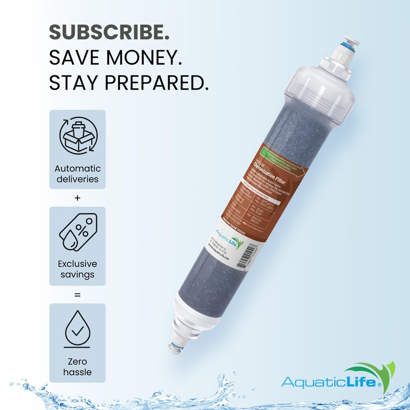 Aquatic Life DI Color Changing Mixed Bed Resin Cartridge, Aquarium,