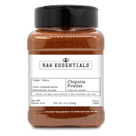 Chipotle Powder - Smoky and Spicy - Great Addition to Chili, Marinades, and Rubs - Non GMO, Gluten Free, Paleo and Vegan