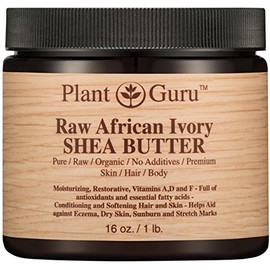 African Shea Butter Raw Unrefined 100% Pure Natural Organic Ivory Grade A - 16 oz - DIY Body Butters, Lotion, Cream, lip Balm & Soap Making Supplies, Eczema & Psoriasis Aid, Stretch Mark Product