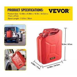 Vevor Tanque Bidol De Combustible 20l Autos Carros