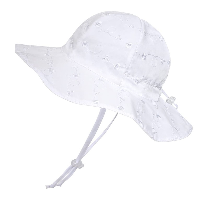 jerague Baby Girl Lace Sun Hat White Toddler Kids Girls