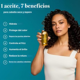 OGX Renewing + Aceite de Argán de Marruecos para el Cabello, tratamiento de suero penetrante extra fuerte para cabello seco, dañado, encrespado, rizad