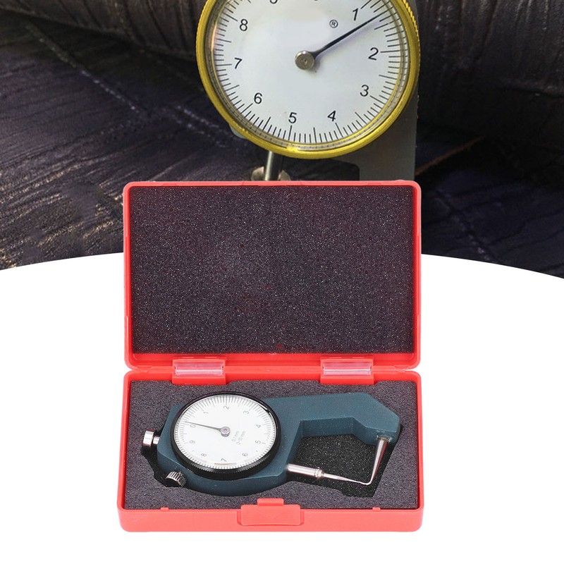 Dial Thickness Gauge Curved Tip Head 0 to 10mm Range