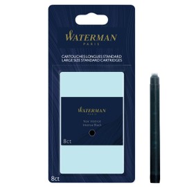 Waterman Waterman Füller-Tintenpatronen | Extra lang | Intense Black | 8 Stück | Blister-Verpackung