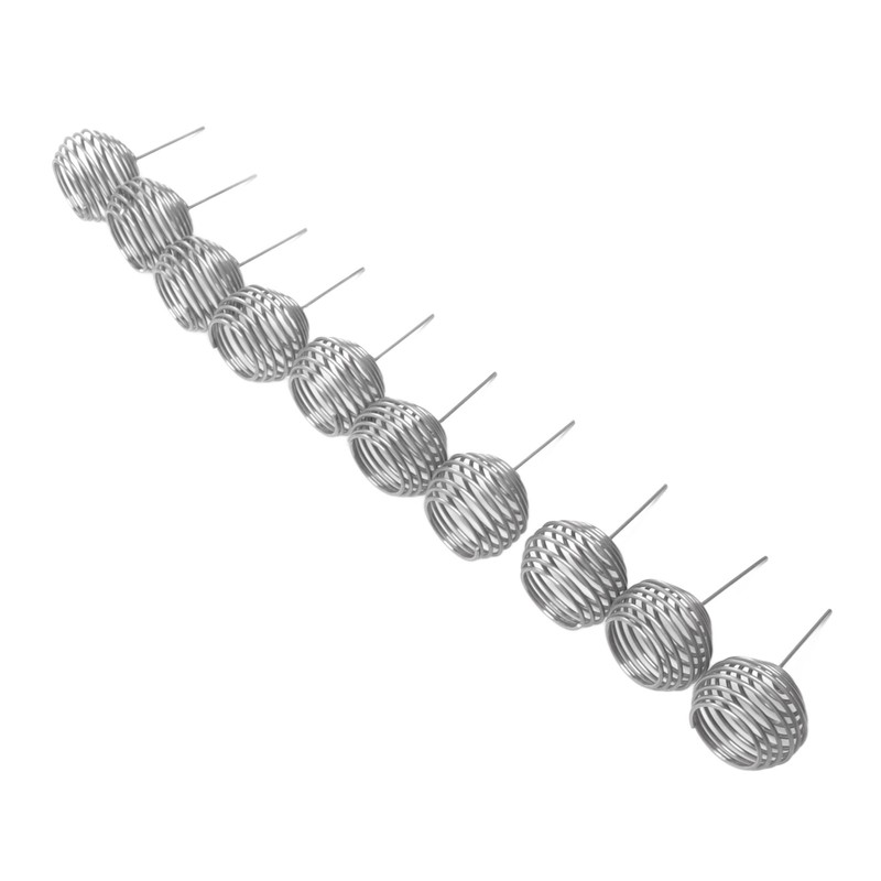 100pcs Fertilizer Mesh Basket Stainless Steel Garden Nutrition Cups Small