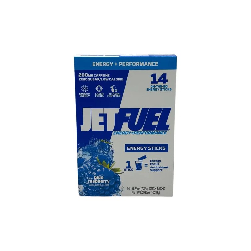 Aminoácidos en Polvo Jetfuel Energy Sticks 14 Sobres Sabor Frambuesa
