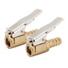 SENZEAL 2x Air Chuck Brass Open End Tyre Air Inflator