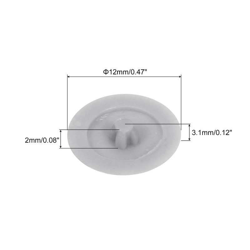 sourcing map 100PCS Screw Cap Covers, 12mm Waterproof Plastic Screw