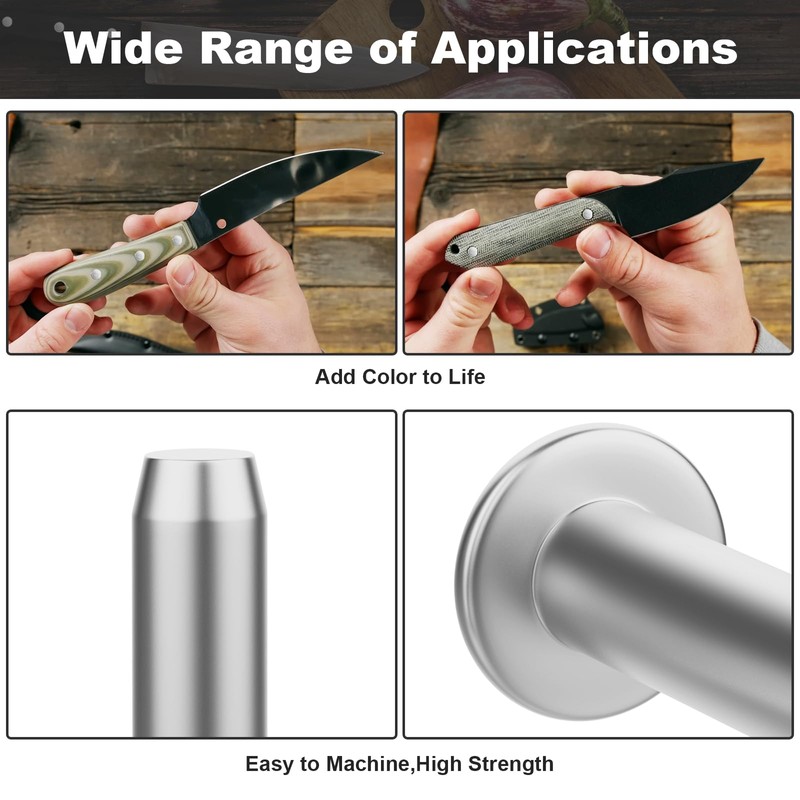 Cutlery Rivets 5/16" x 5/8" Knife Making Handle Pins -Nickel