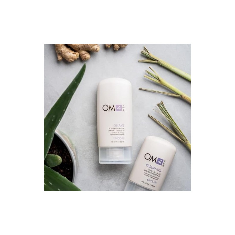 Organic Male OM4 Shave: Soothing Herbal Shaving Emulsion - Mens