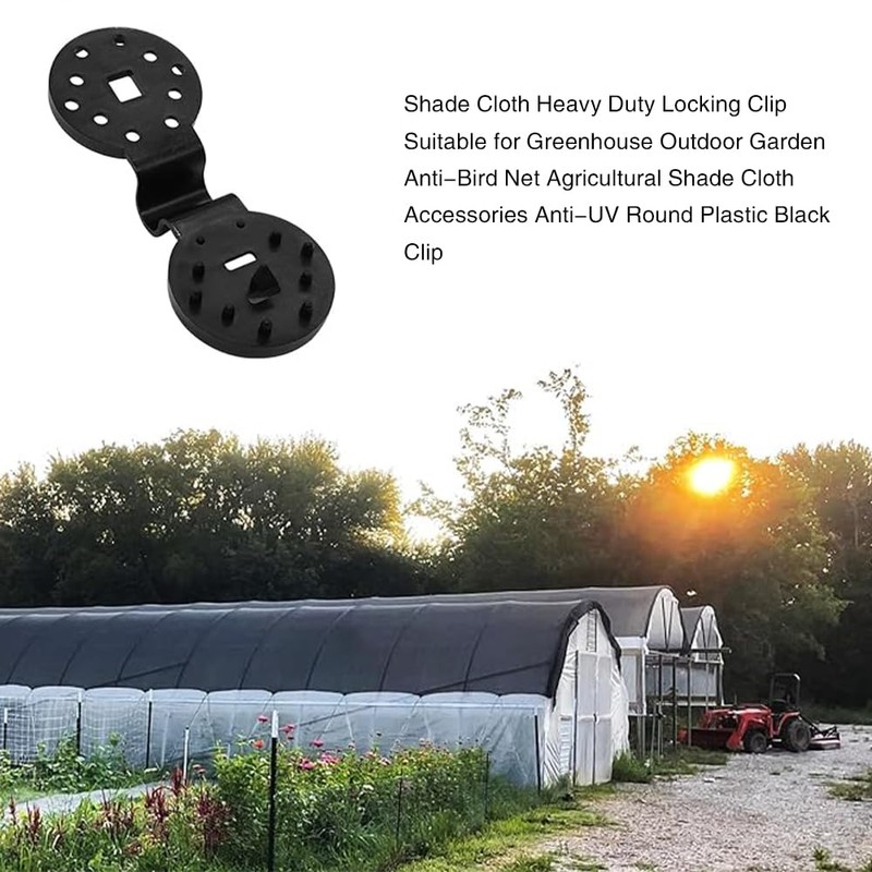 50 Pack Shade Cloth Heavy Duty Lock Grip Greenhouse Shade